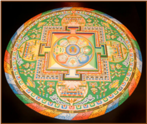Tibetan Mandala Sand Painting